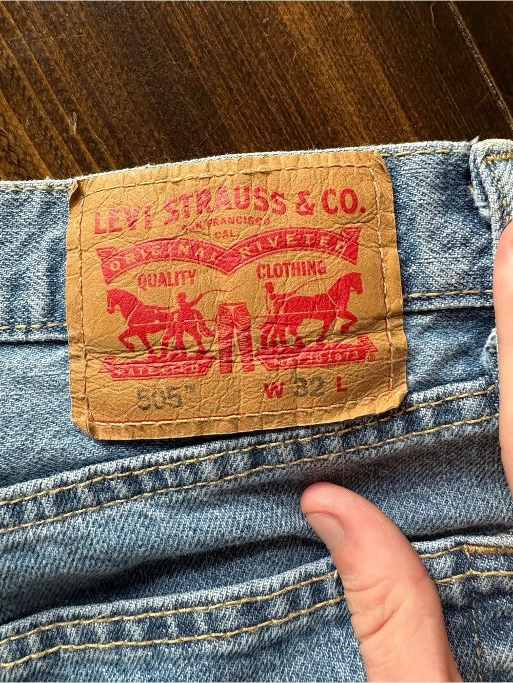 Levi Light Blue Denim Men's Jorts